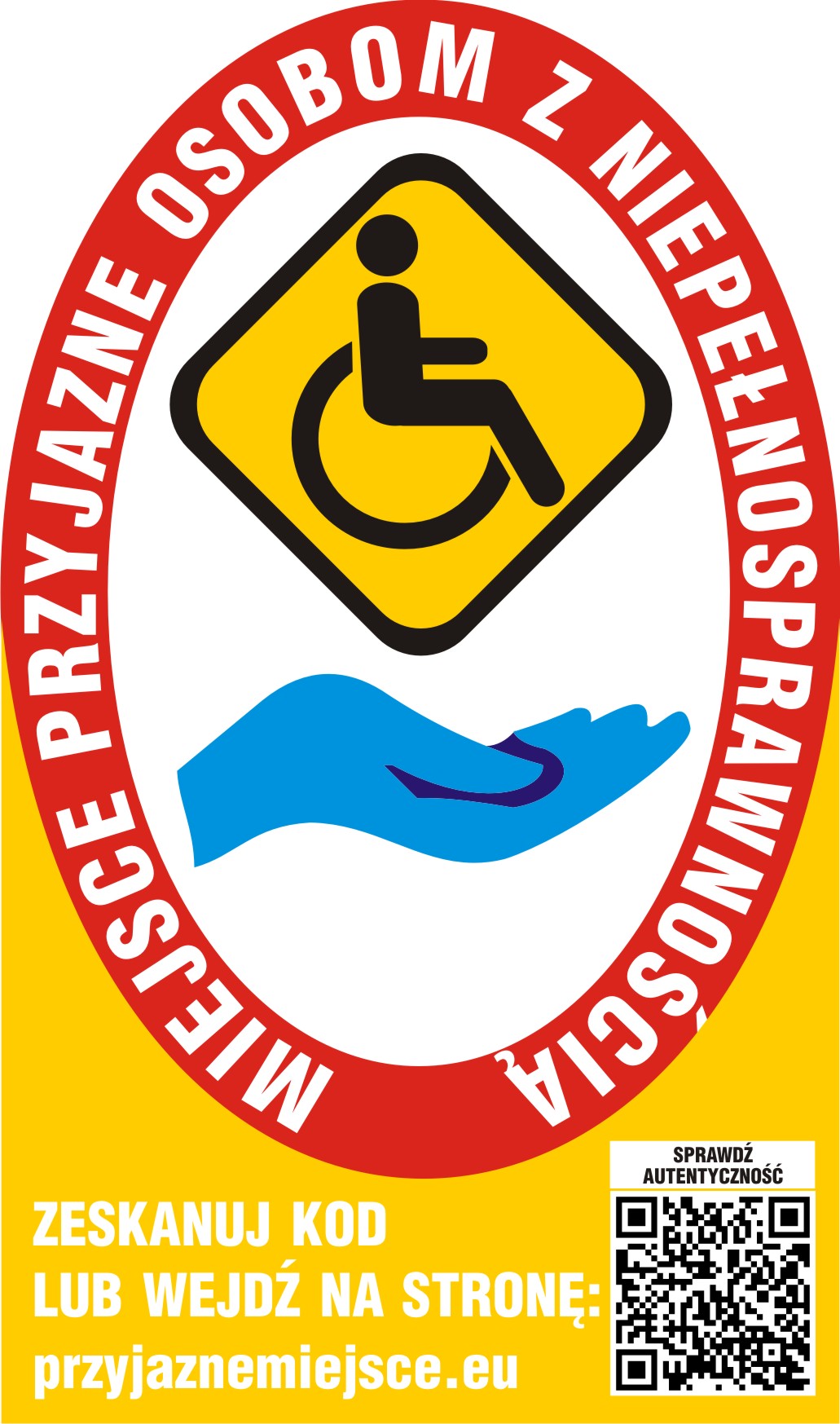 Naklejka Przyjazne Miejsce – kod QR